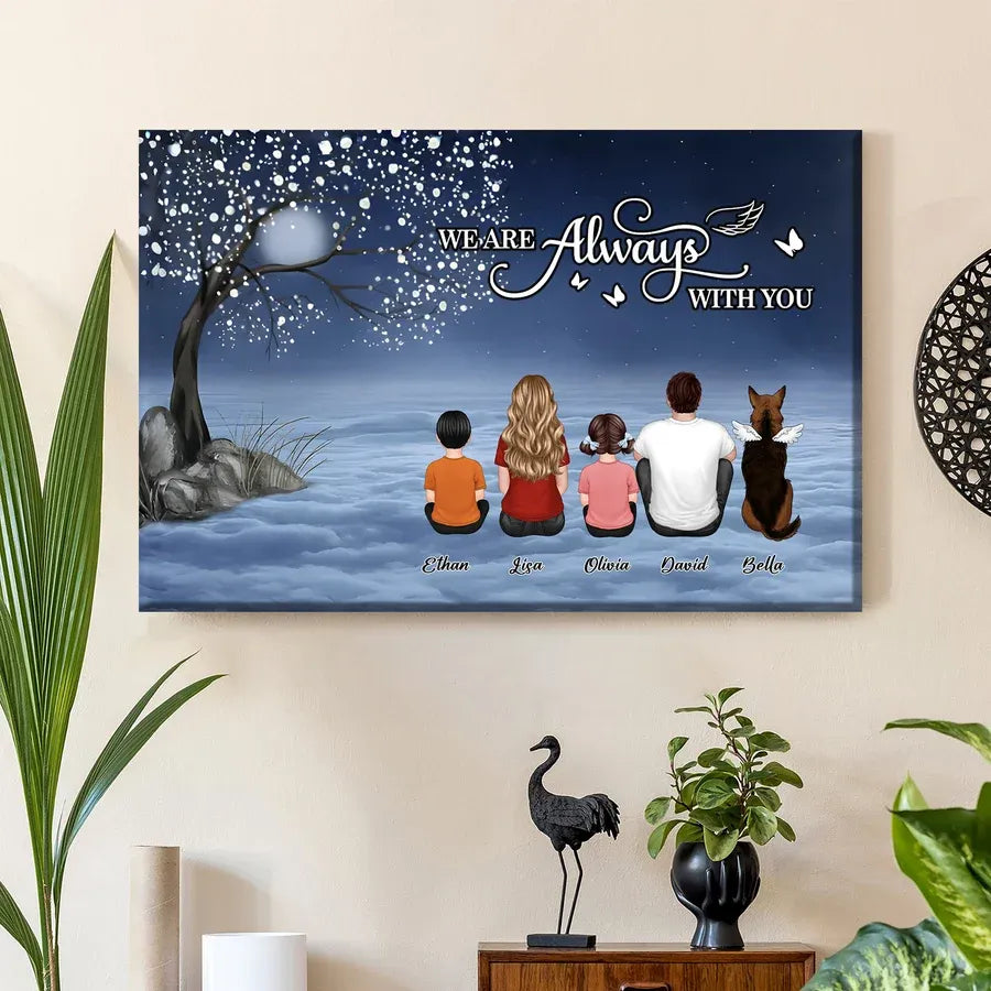 Butterfly I Am Always With You Memorial Personalized Keychain or Poster or Ornament or Plaque